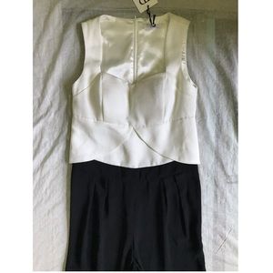Black and White Jumpsuit by True Decadence